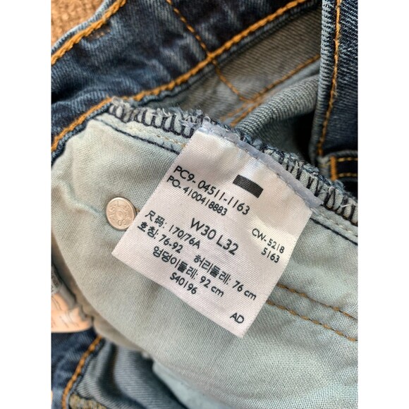 Levis 511 Jeans Mens 30x32 Slim Fit Straight Leg Dark Wash Cowboy Denim - Picture 5 of 7